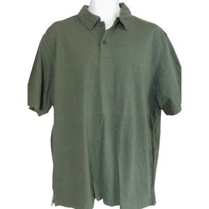 Hyp Men's Small Green Polo Shirt 100% Cotton short sleeve skateboard active